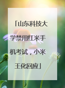山东科技大学禁用红米手机考试，小米王化回应