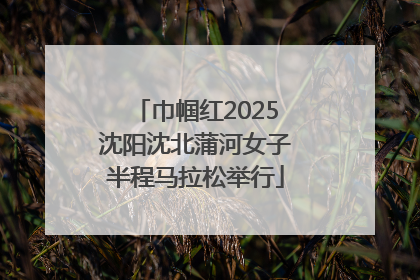 巾帼红2025沈阳沈北蒲河女子半程马拉松举行