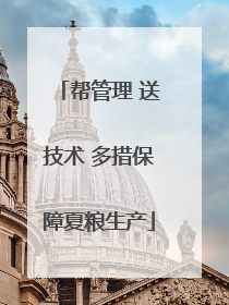 帮管理 送技术 多措保障夏粮生产