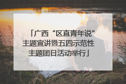 广西“区直青年说”主题宣讲暨五四示范性主题团日活动举行