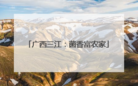 广西三江：菌香富农家