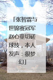 张智霖与世锦赛冠军赵心童切磋球技，本人发声：很梦幻