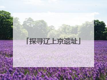 探寻辽上京遗址