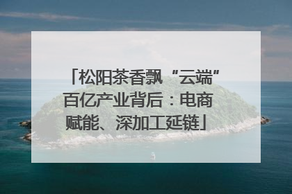 松阳茶香飘“云端” 百亿产业背后：电商赋能、深加工延链