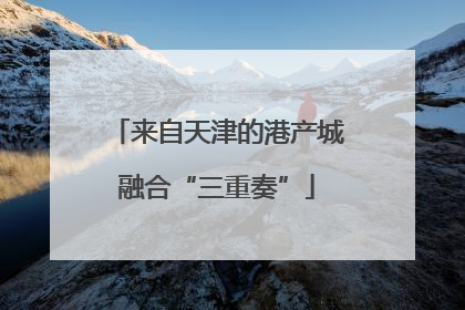来自天津的港产城融合“三重奏”