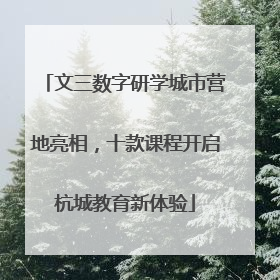 文三数字研学城市营地亮相，十款课程开启杭城教育新体验