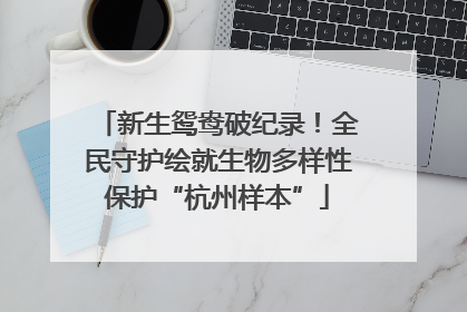 新生鸳鸯破纪录！全民守护绘就生物多样性保护“杭州样本”