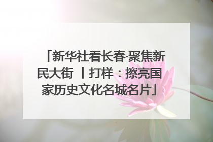 新华社看长春·聚焦新民大街 丨打样：擦亮国家历史文化名城名片