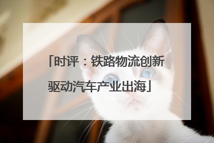 时评：铁路物流创新驱动汽车产业出海