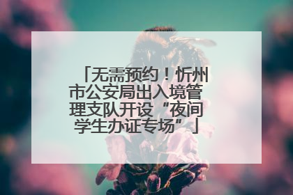 无需预约！忻州市公安局出入境管理支队开设“夜间学生办证专场”