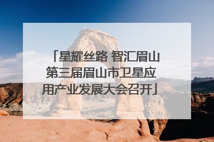 星耀丝路 智汇眉山 第三届眉山市卫星应用产业发展大会召开