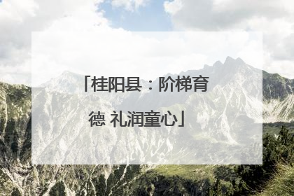 桂阳县：阶梯育德 礼润童心