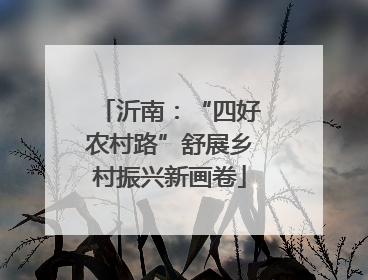 沂南：“四好农村路”舒展乡村振兴新画卷