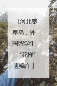 河北秦皇岛：外国留学生“花样”迎端午