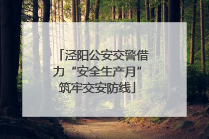 泾阳公安交警借力“安全生产月”筑牢交安防线