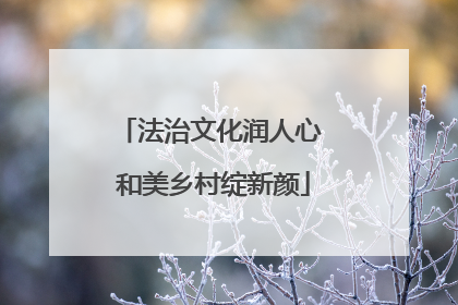 法治文化润人心 和美乡村绽新颜