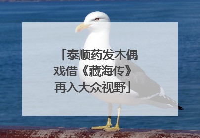 泰顺药发木偶戏借《藏海传》再入大众视野