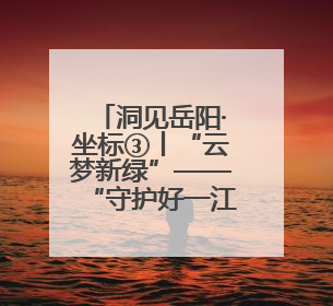 洞见岳阳·坐标③丨“云梦新绿”——“守护好一江碧水”的岳阳答卷