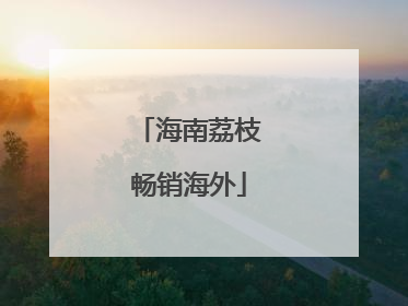 海南荔枝畅销海外