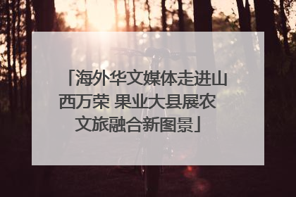 海外华文媒体走进山西万荣 果业大县展农文旅融合新图景