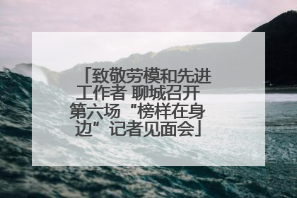 致敬劳模和先进工作者 聊城召开第六场“榜样在身边”记者见面会