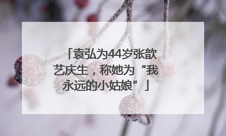 袁弘为44岁张歆艺庆生，称她为“我永远的小姑娘”