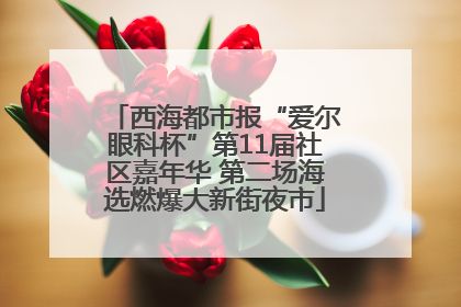 西海都市报“爱尔眼科杯”第11届社区嘉年华 第二场海选燃爆大新街夜市