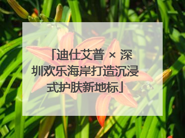 迪仕艾普 × 深圳欢乐海岸打造沉浸式护肤新地标