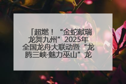 超燃！“金蛇献瑞 龙舞九州”2025年全国龙舟大联动暨“龙腾三峡·魅力巫山”龙舟邀请赛圆满落幕！