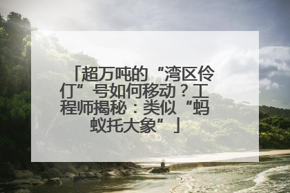 超万吨的“湾区伶仃”号如何移动？工程师揭秘：类似“蚂蚁托大象”