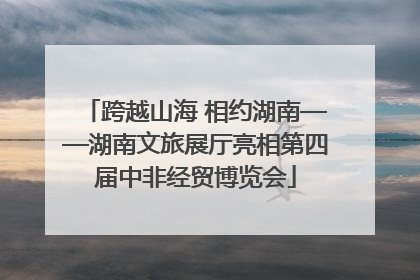 跨越山海 相约湖南——湖南文旅展厅亮相第四届中非经贸博览会