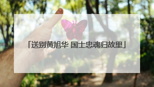 送别黄旭华 国士忠魂归故里