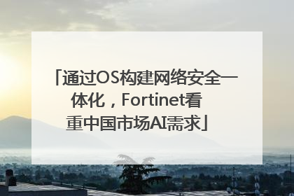 通过OS构建网络安全一体化，Fortinet看重中国市场AI需求