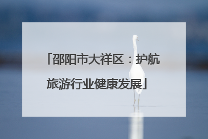 邵阳市大祥区：护航旅游行业健康发展