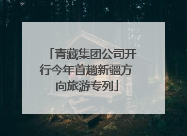 青藏集团公司开行今年首趟新疆方向旅游专列