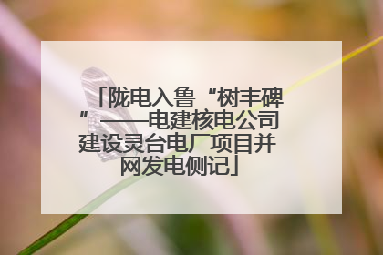 陇电入鲁“树丰碑”——电建核电公司建设灵台电厂项目并网发电侧记