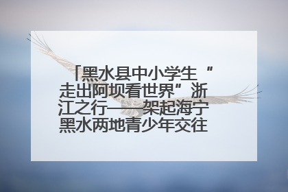 黑水县中小学生“走出阿坝看世界”浙江之行——架起海宁黑水两地青少年交往交流交融新桥梁