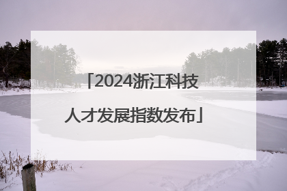 2024浙江科技人才发展指数发布