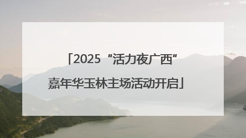 2025“活力夜广西”嘉年华玉林主场活动开启
