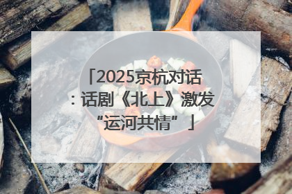 2025京杭对话：话剧《北上》激发“运河共情”