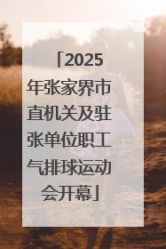 2025年张家界市直机关及驻张单位职工气排球运动会开幕