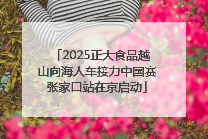 2025正大食品越山向海人车接力中国赛张家口站在京启动