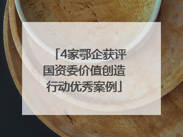 4家鄂企获评国资委价值创造行动优秀案例