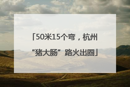 50米15个弯，杭州“猪大肠”路火出圈